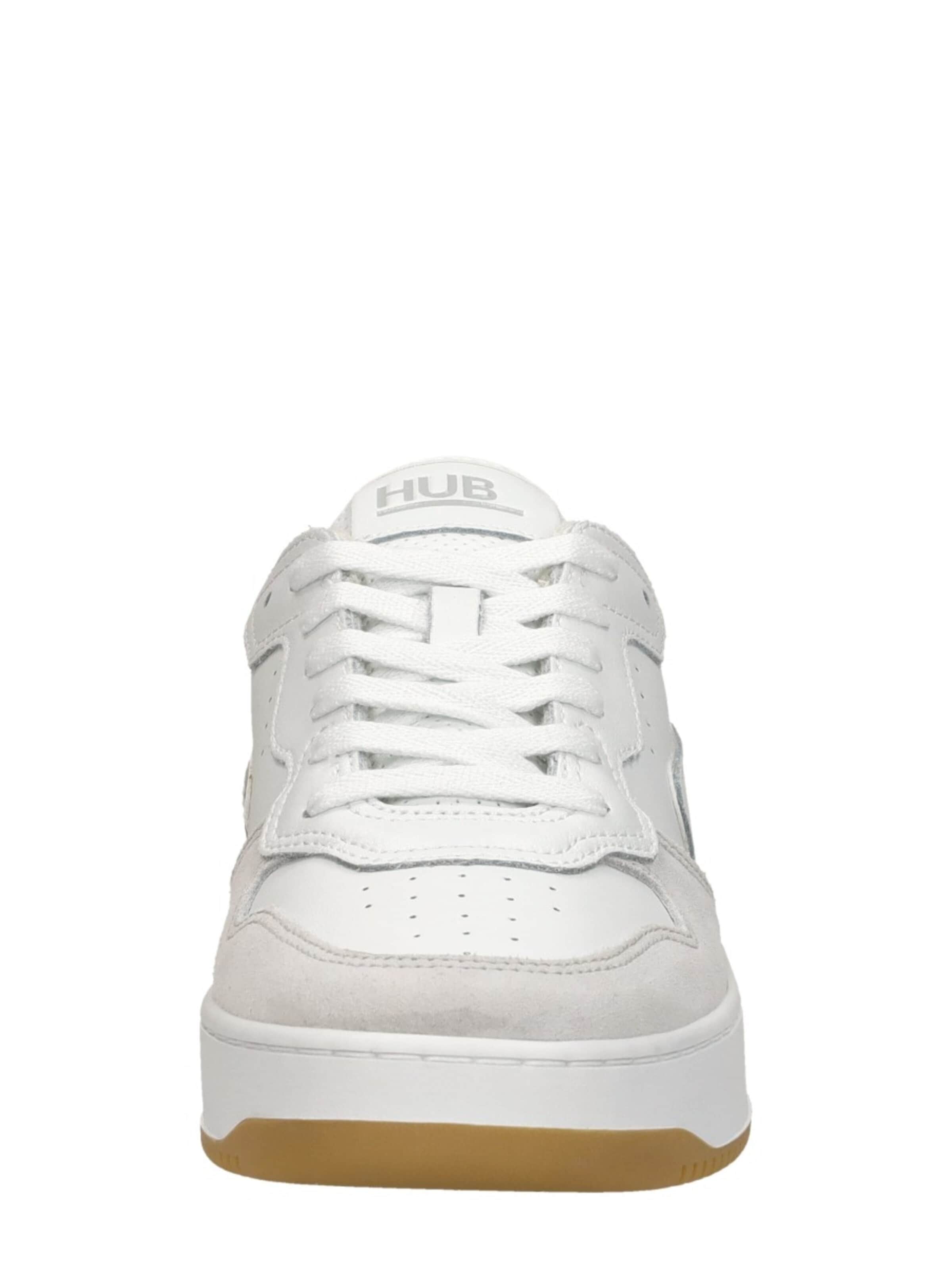 Baskets basses 'Smash L68' HUB en blanc