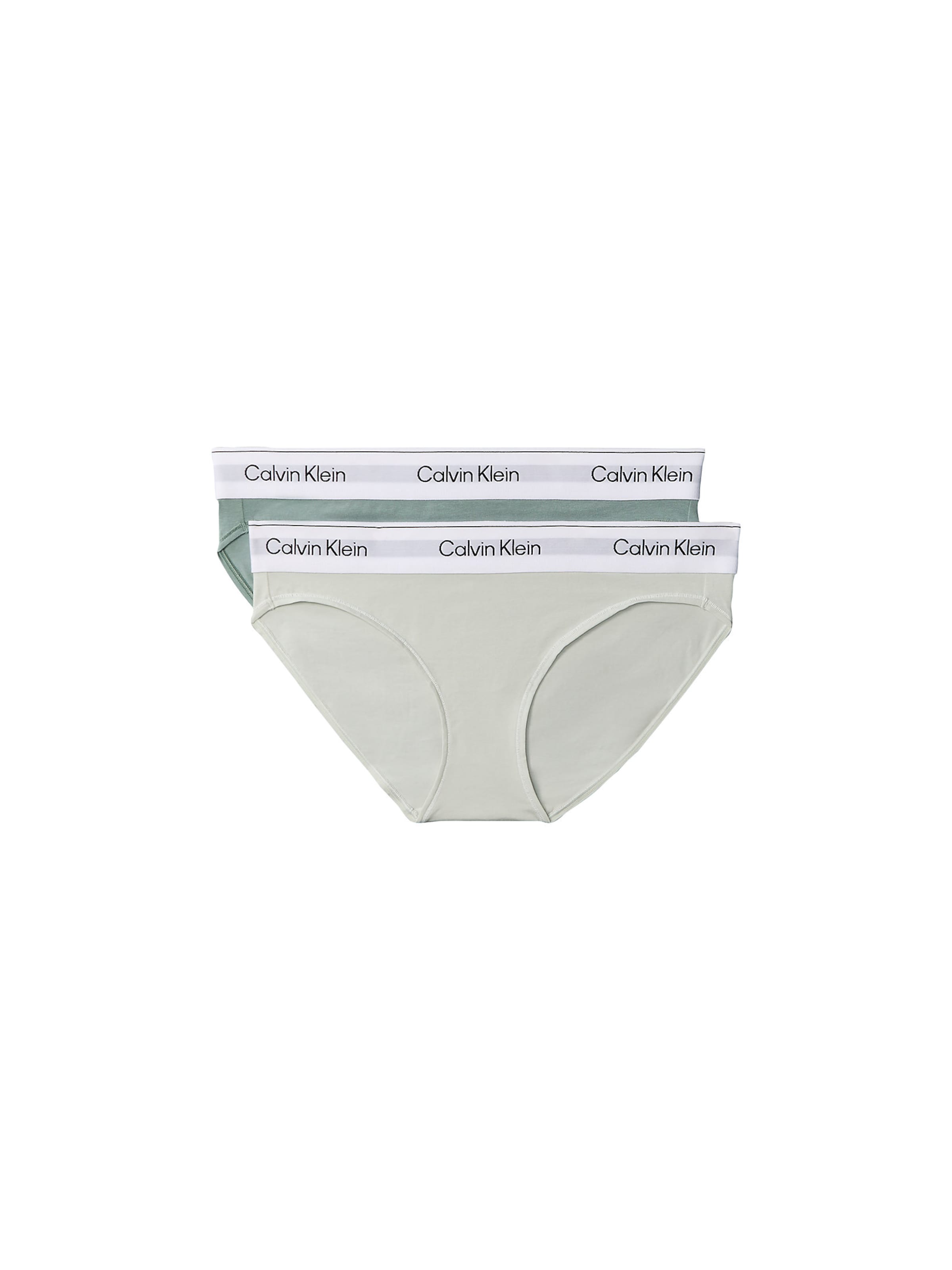 Slip Calvin Klein en vert : devant