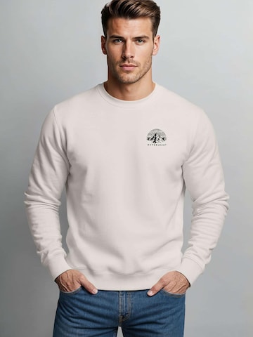 Neverless Sweatshirt 'Into the Unknown' in Beige