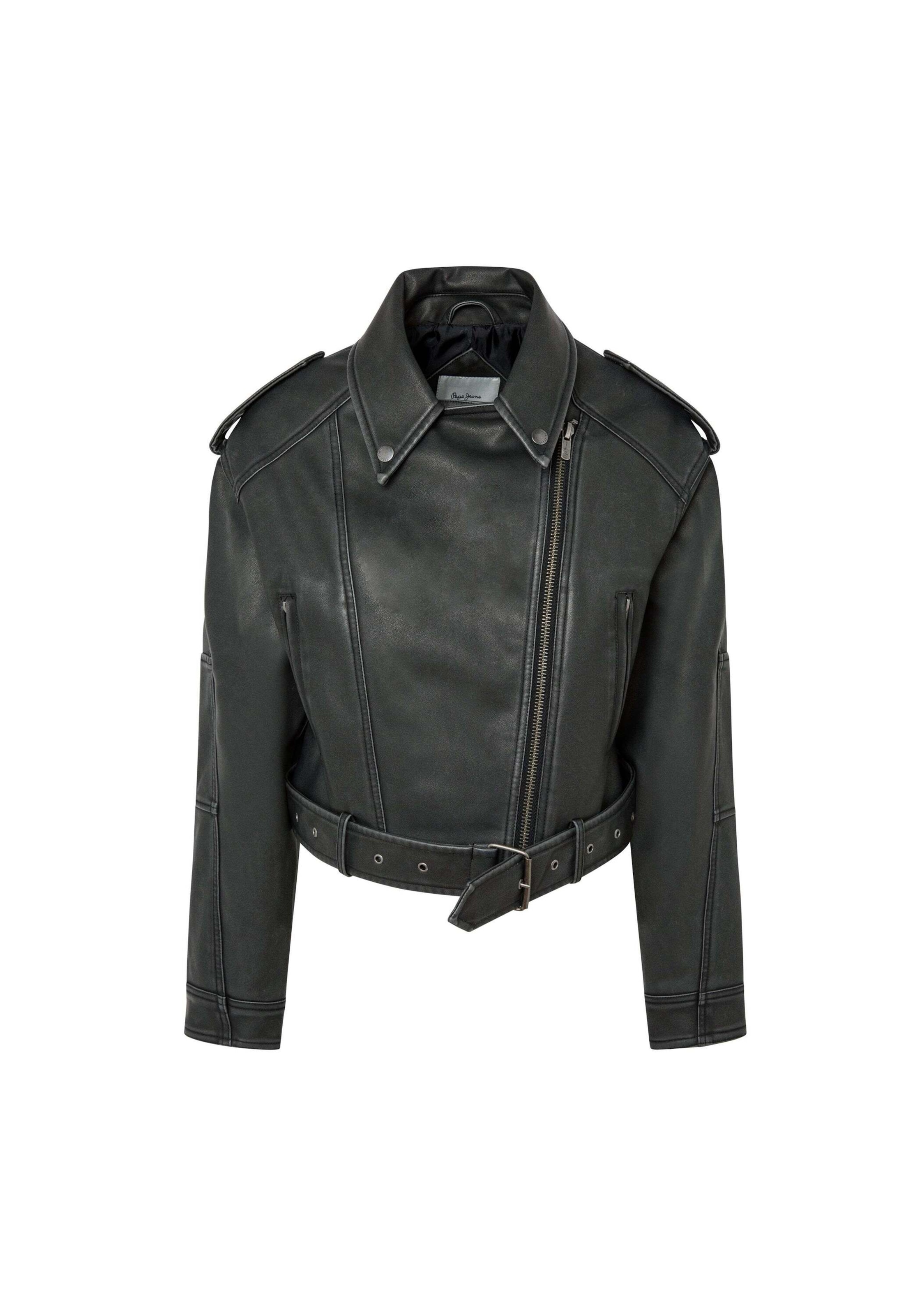 Veste mi-saison 'AMALIA ' Pepe Jeans en noir : devant