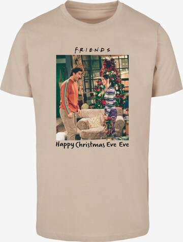 ABSOLUTE CULT T-Shirt 'Friends - Happy Christmas Eve' in Beige: predná strana