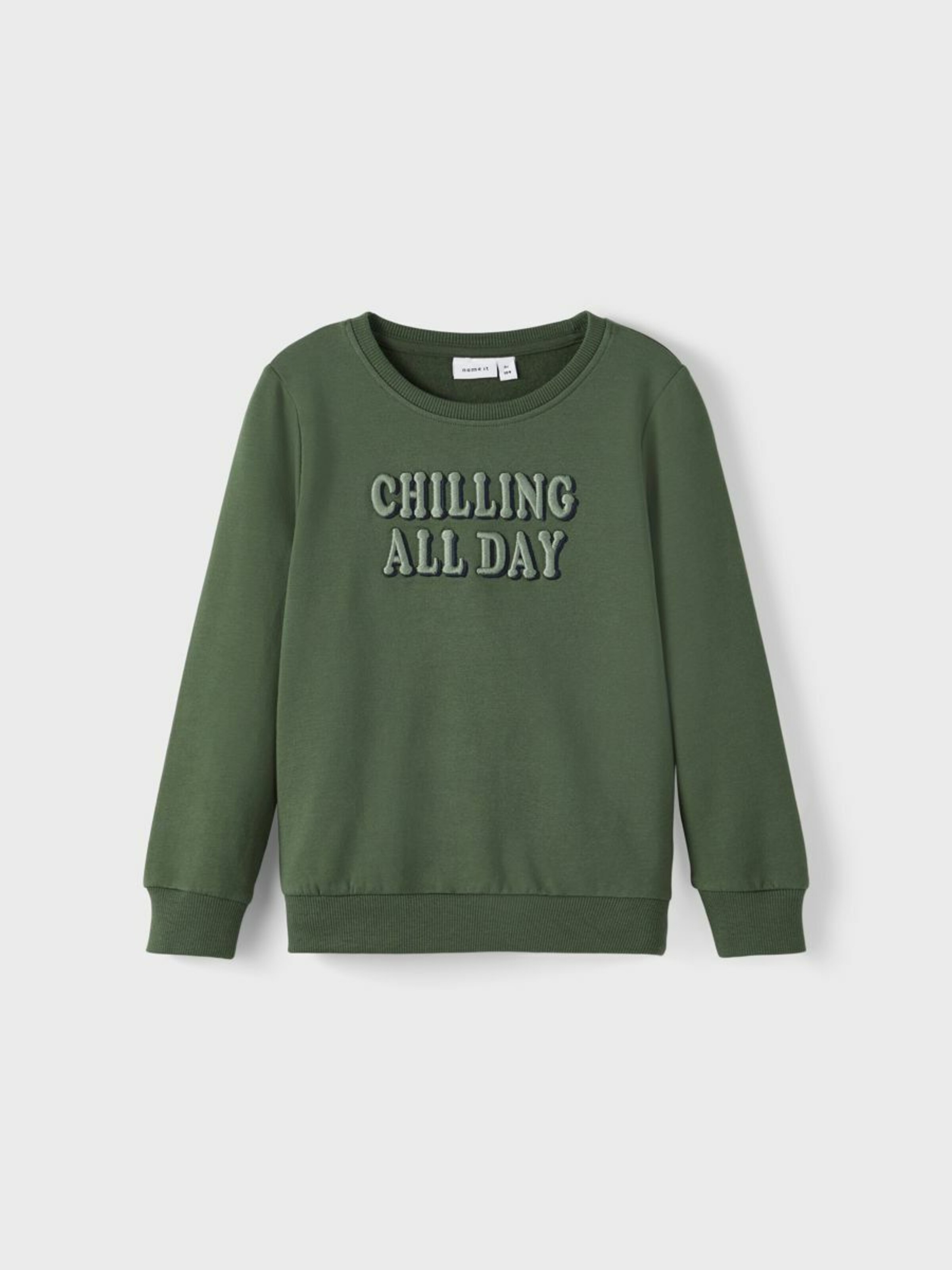 Kinder Kids (Gr. 92-140) NAME IT Sweatshirt in Grün, Oliv - YS79796 Kinder Kids (Gr. 92-140) NAME IT Sweatshirt in Grün, Oliv - YS79796