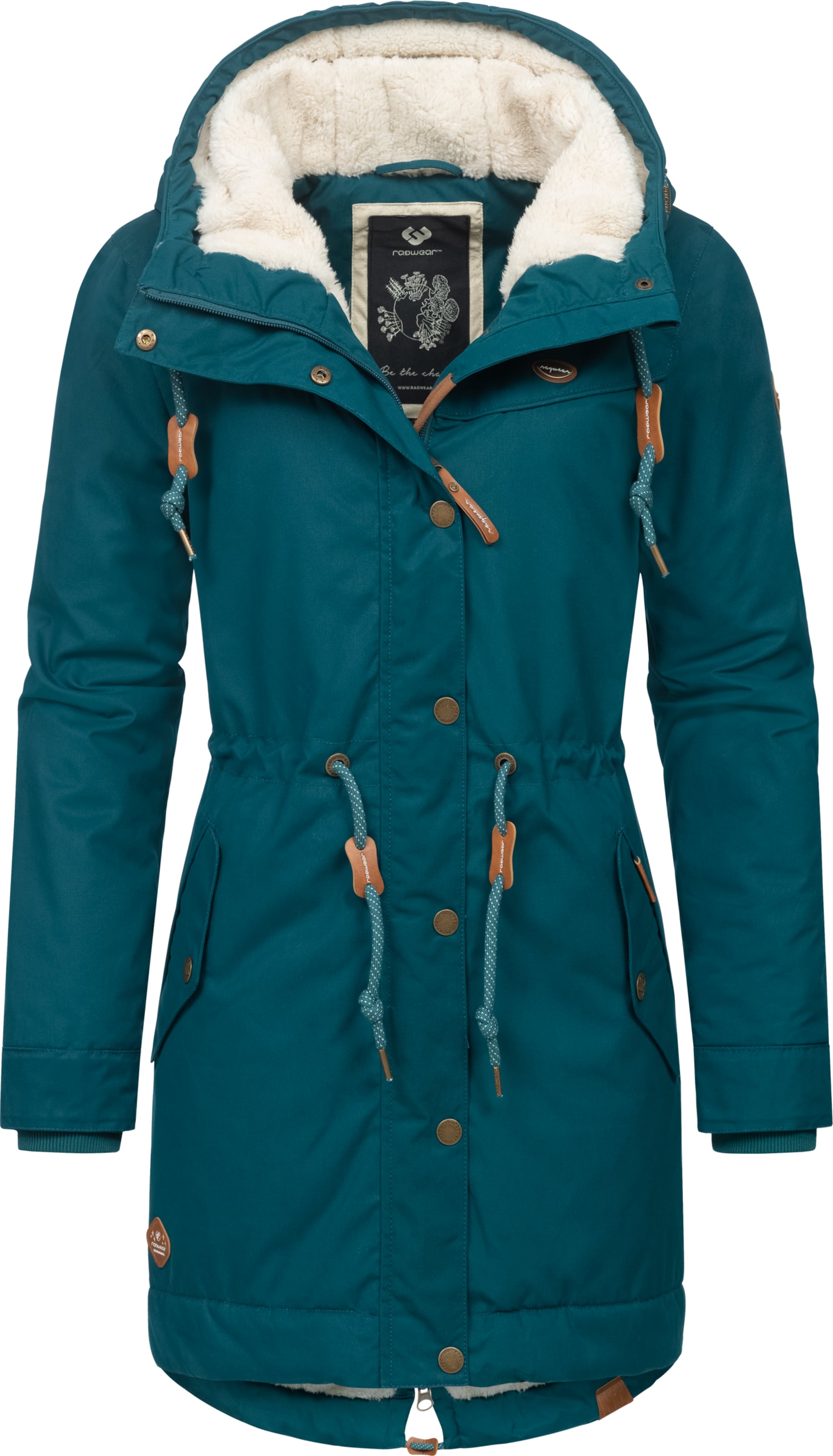 Ragwear Funktionsmantel 'Canny' in Grün: Vorderseite