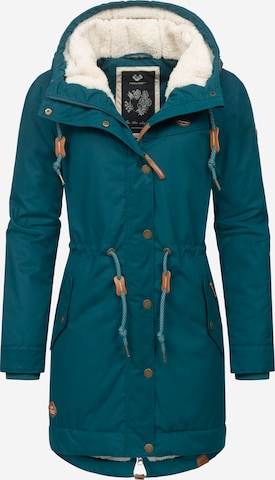 Parka d’hiver 'Canny' Ragwear en vert : devant