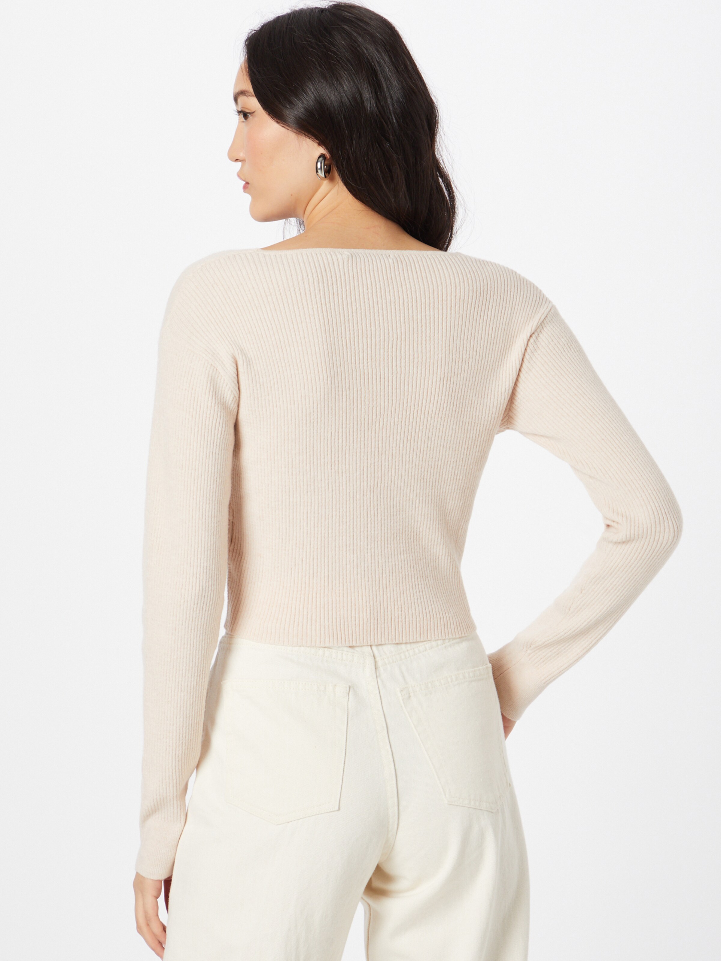 Frauen Pullover & Strick Pullover 'Leah' in Weiß - DQ51635 Frauen Pullover & Strick Pullover 'Leah' in Weiß - DQ51635