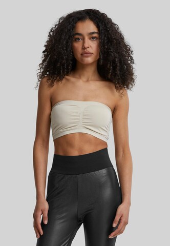 Urban Classics Bandeau Top in Grün: predná strana