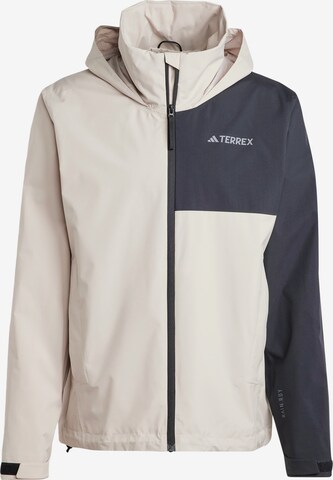 ADIDAS TERREX Outdoorjas in Beige: voorkant