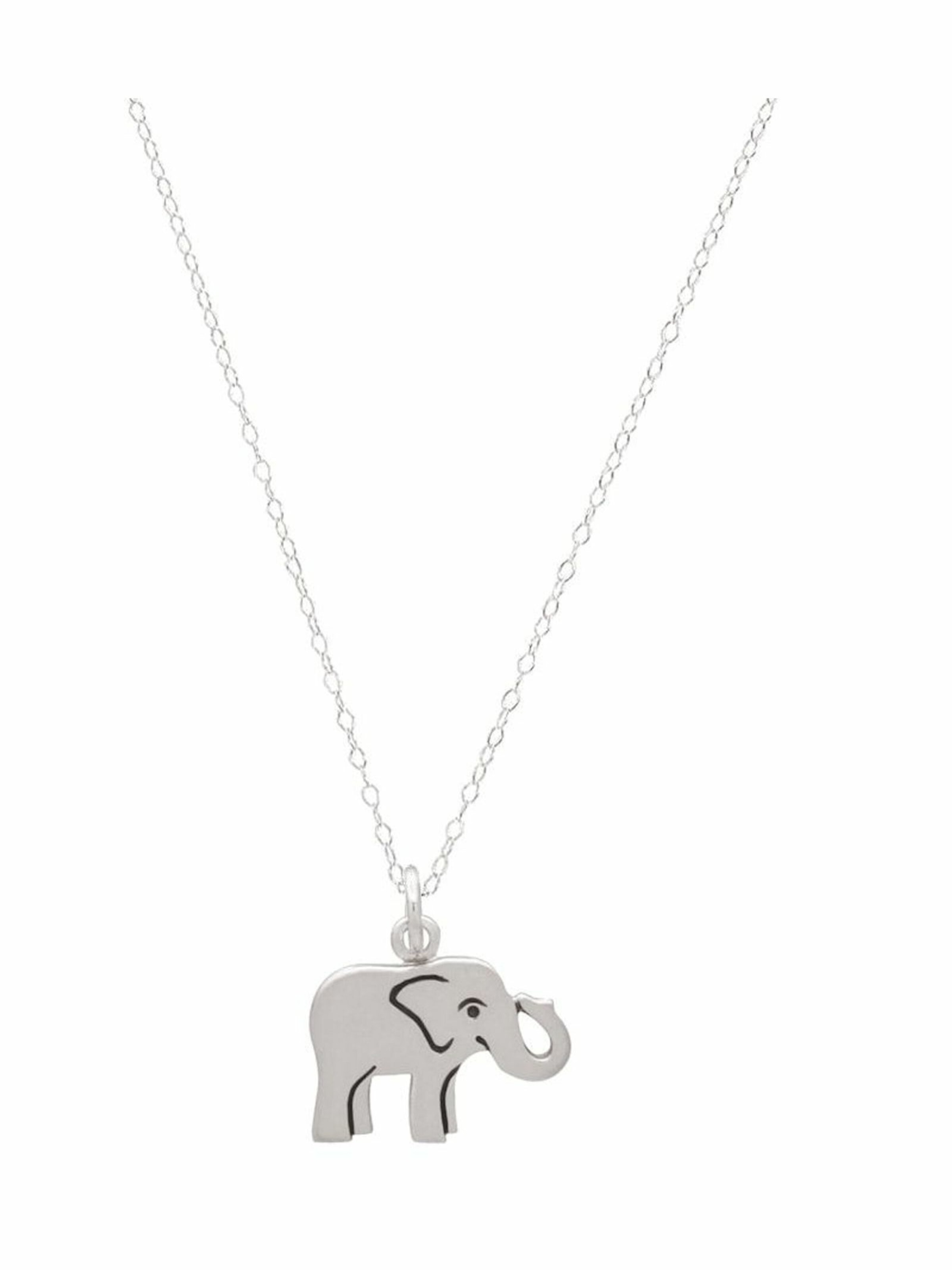 Gemshine Necklace 'Baby Elefant' in Silver