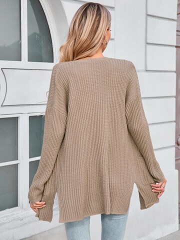 Yesfashion Kardigan w kolorze zielony