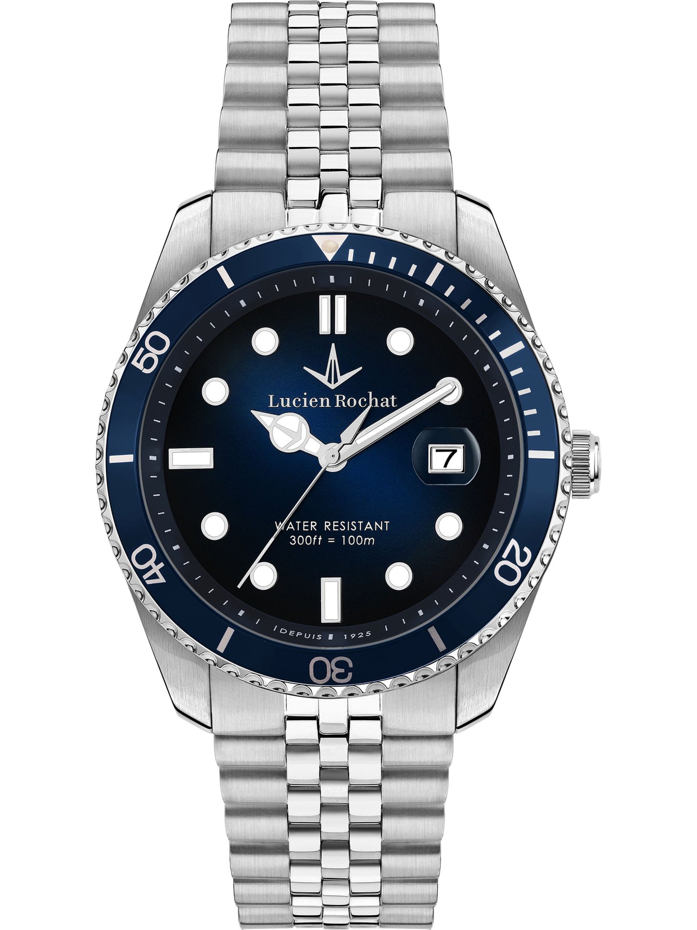 Lucien Rochat Uhr in Silber: Vorderseite