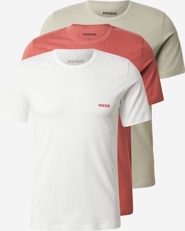 Tricou de la HUGO pe bej: față