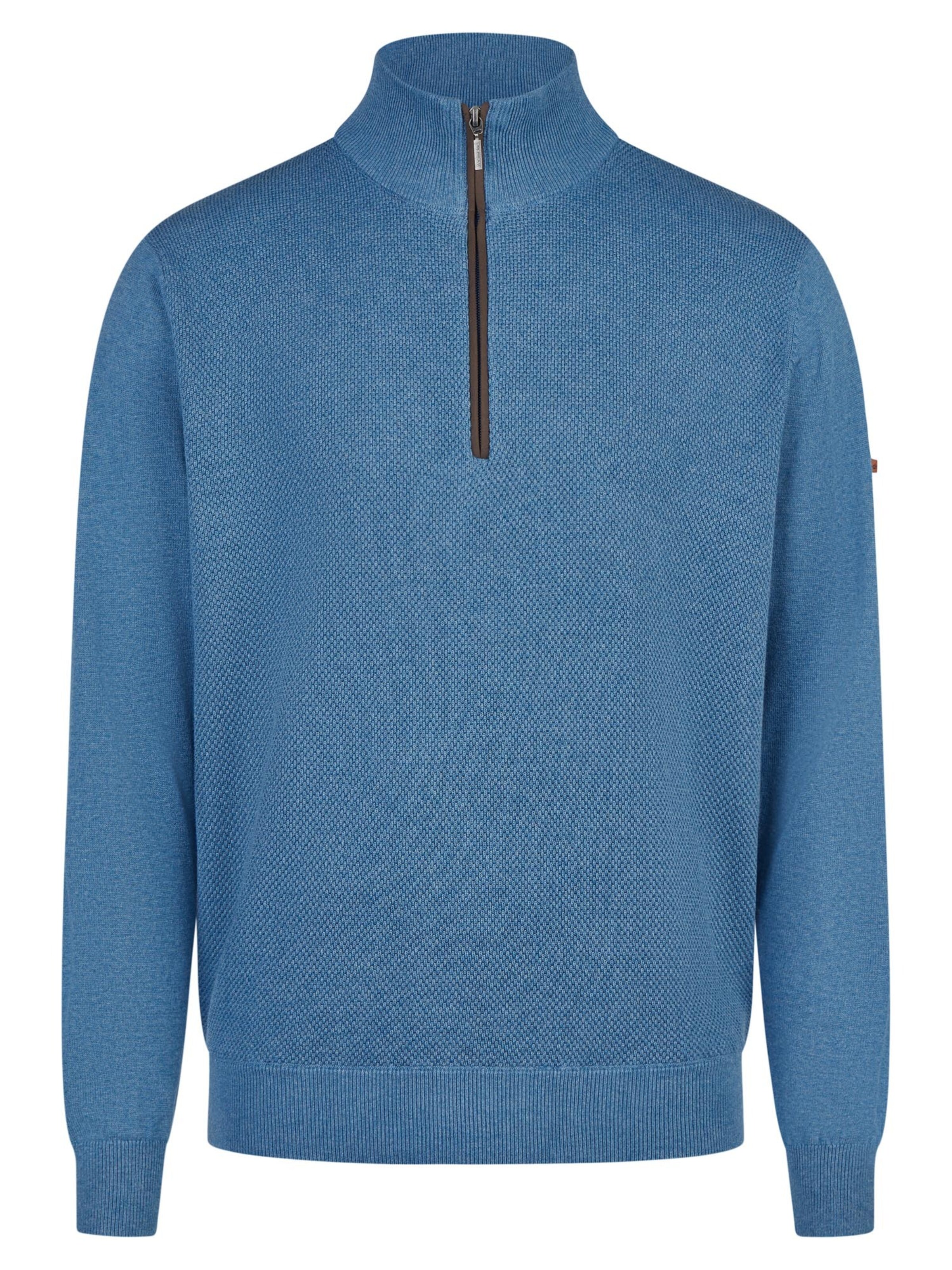 redmond Pullover 'Basic'‌‌‌‌‌‌‌‌ in Blau: Vorderseite