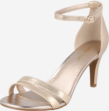 ABOUT YOU Strap Sandals 'Ariana' in Gold: front