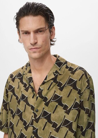 MANGO MAN Regular fit Button Up Shirt 'David' in Green