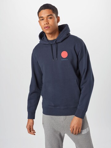 EDWIN Sweatshirt 'Japanese Sun' in Blue: front