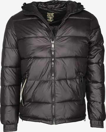 TOP GUN Winter Jacket in Black: front