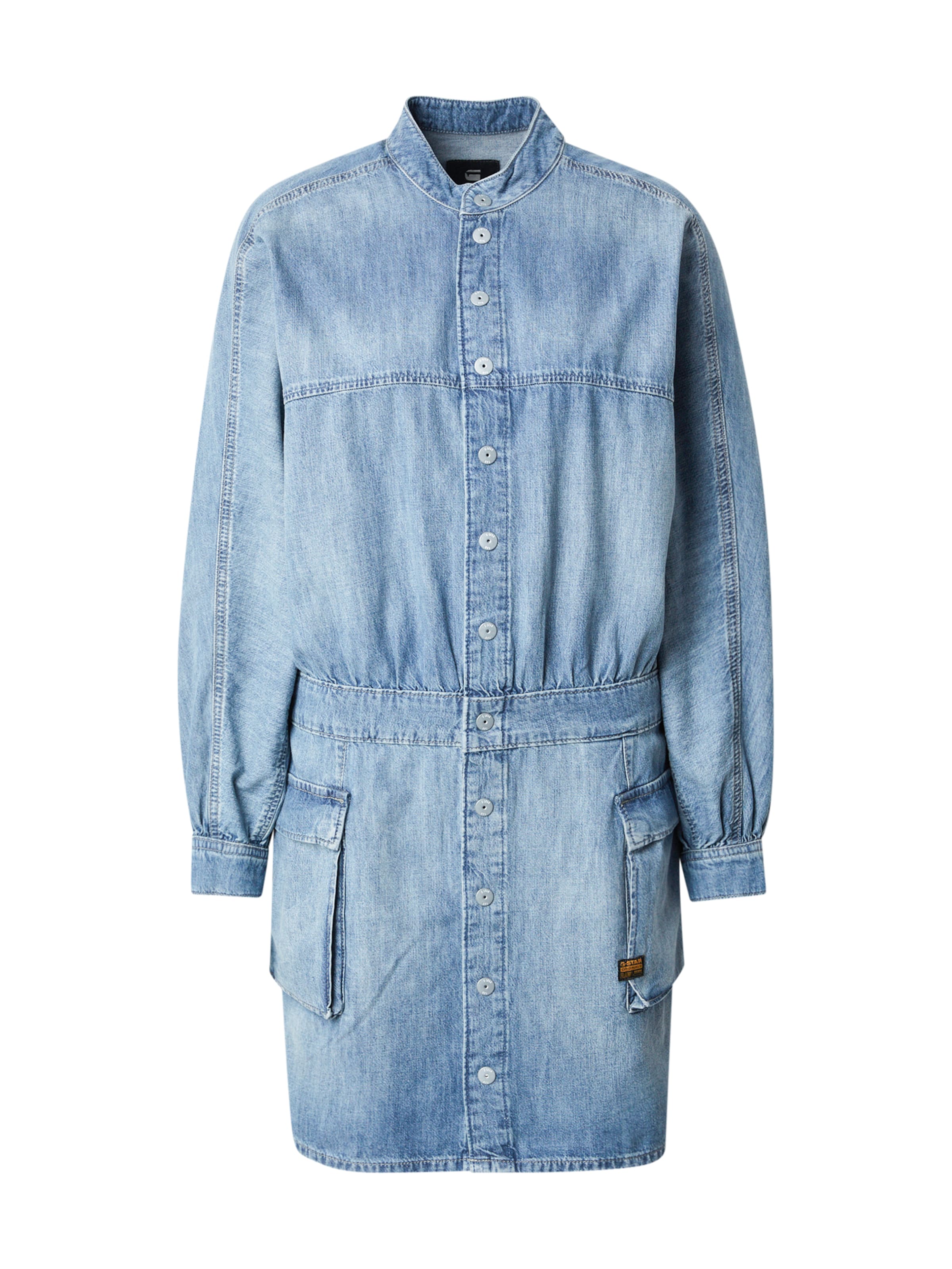 Rochie tip bluză de la G-STAR pe albastru: față