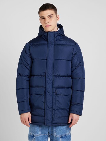 BLEND Winterjas in Blauw: voorkant