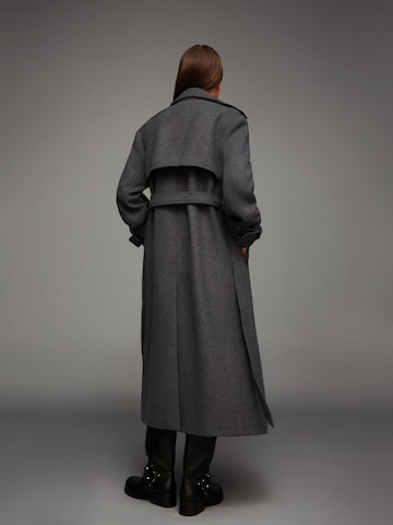 Bershka Between-Seasons Coat in Grey