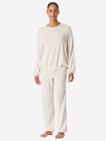 Pyjama ' Casual Feel ' SCHIESSER en beige : devant