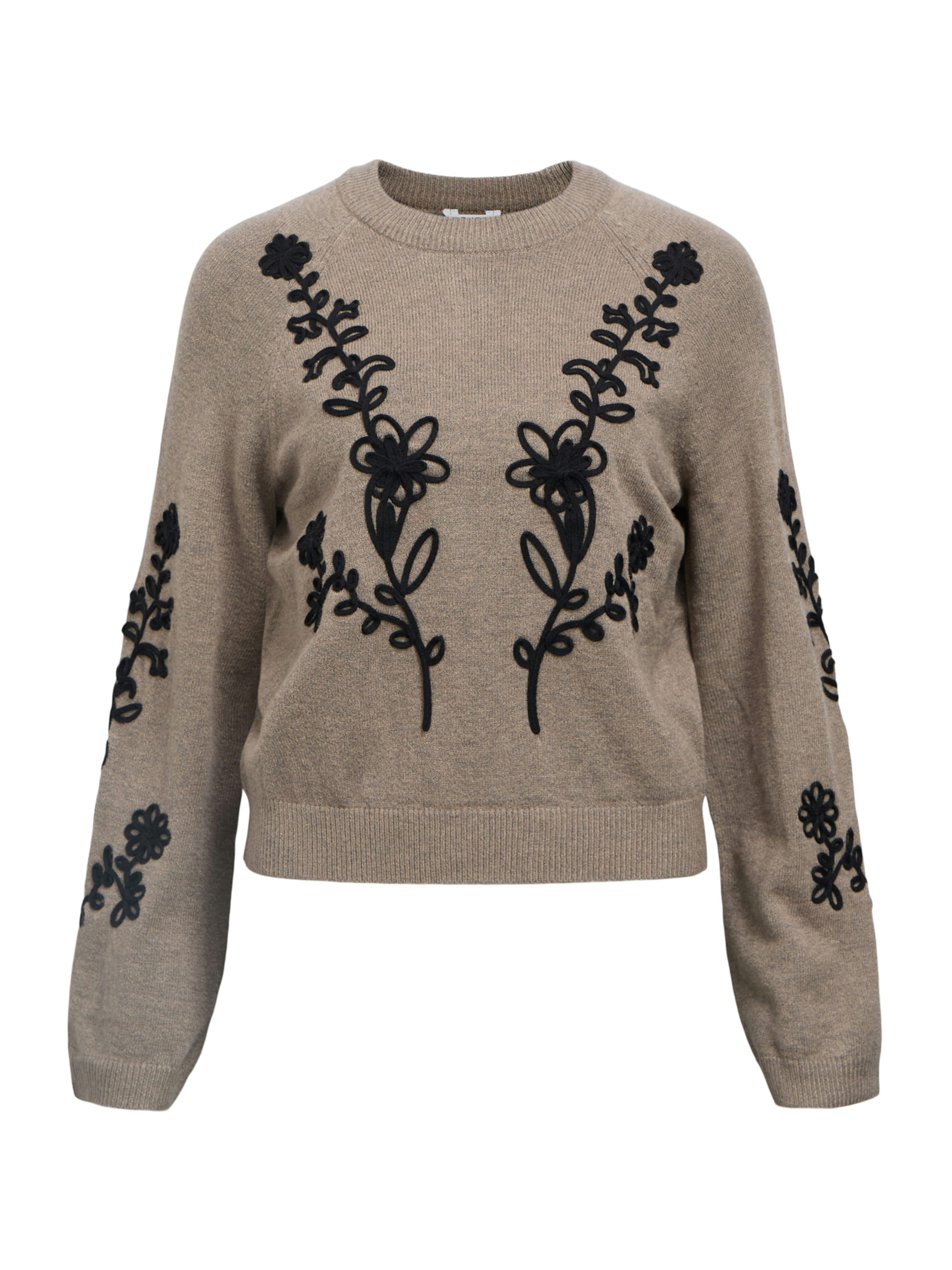 OBJECT Свитер 'OBJLANEY RUBIN' в Коричневый: спереди