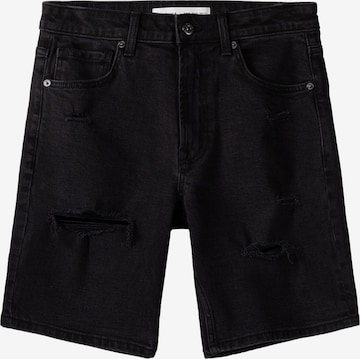 Bershka Regular Jeans i svart: forside