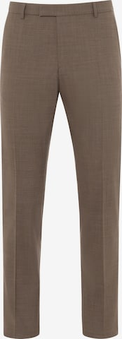 BENVENUTO Pleated Pants 'MARIO' in Brown: front