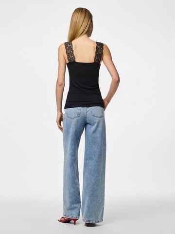 PIECES Top 'PCBARBERA' in Black