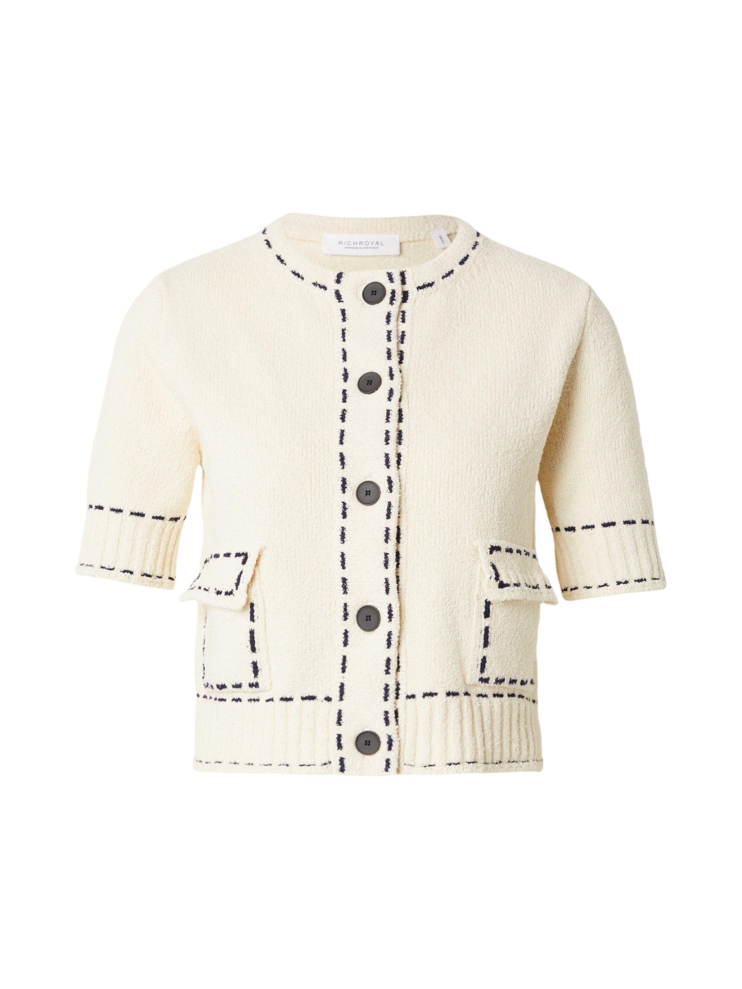 Pulover de la Rich & Royal pe alb: față