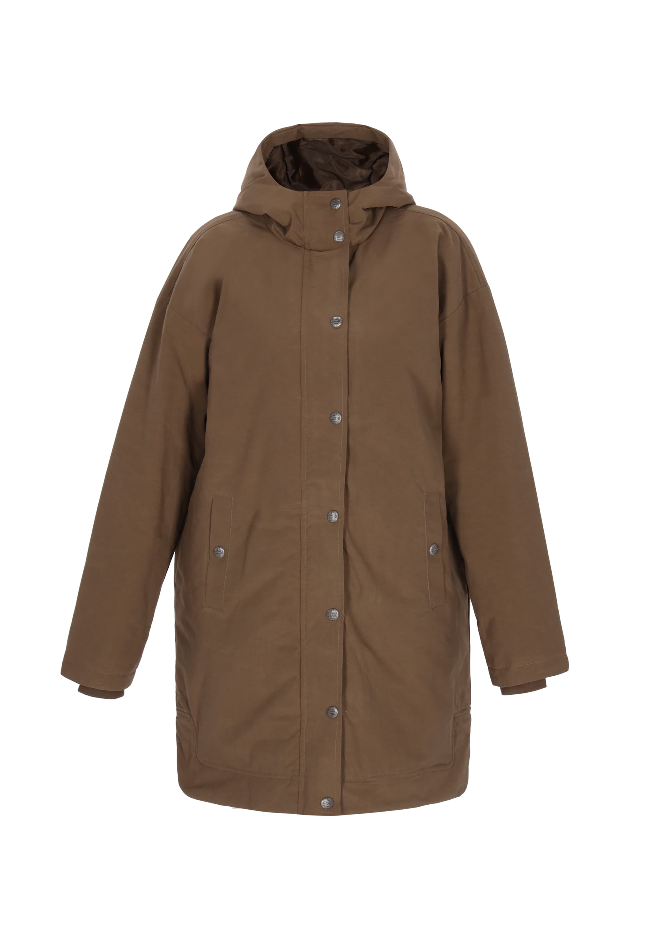 DreiMaster Vintage - Abrigo de entretiempo en marrón: frente