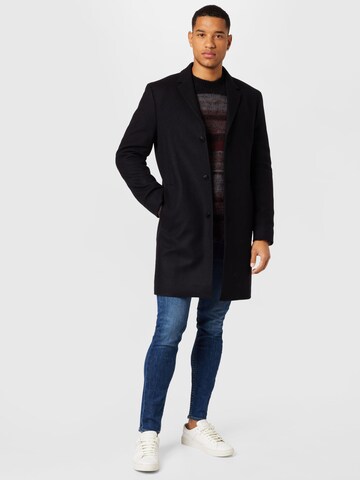 Calvin Klein Ανοιξιάτικο και φθινοπωρινό παλτό σε μαύρο