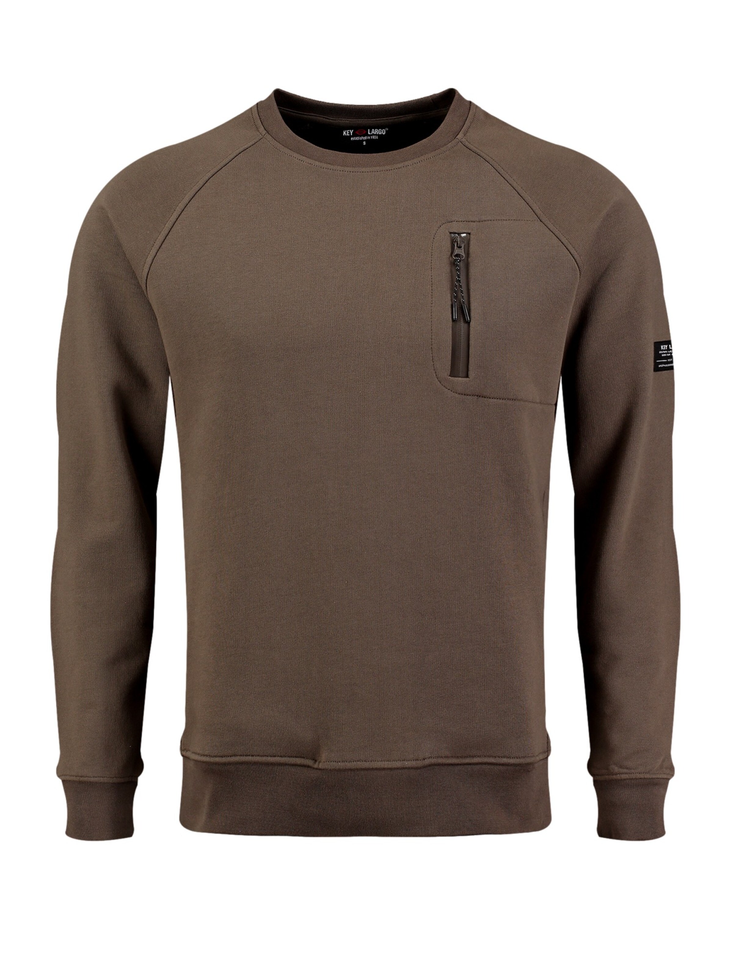 Key Largo Sweatshirt 'KLFINAL' i brun, Produktvisning