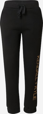 KENDALL + KYLIE Tapered Broek in Zwart: voorkant