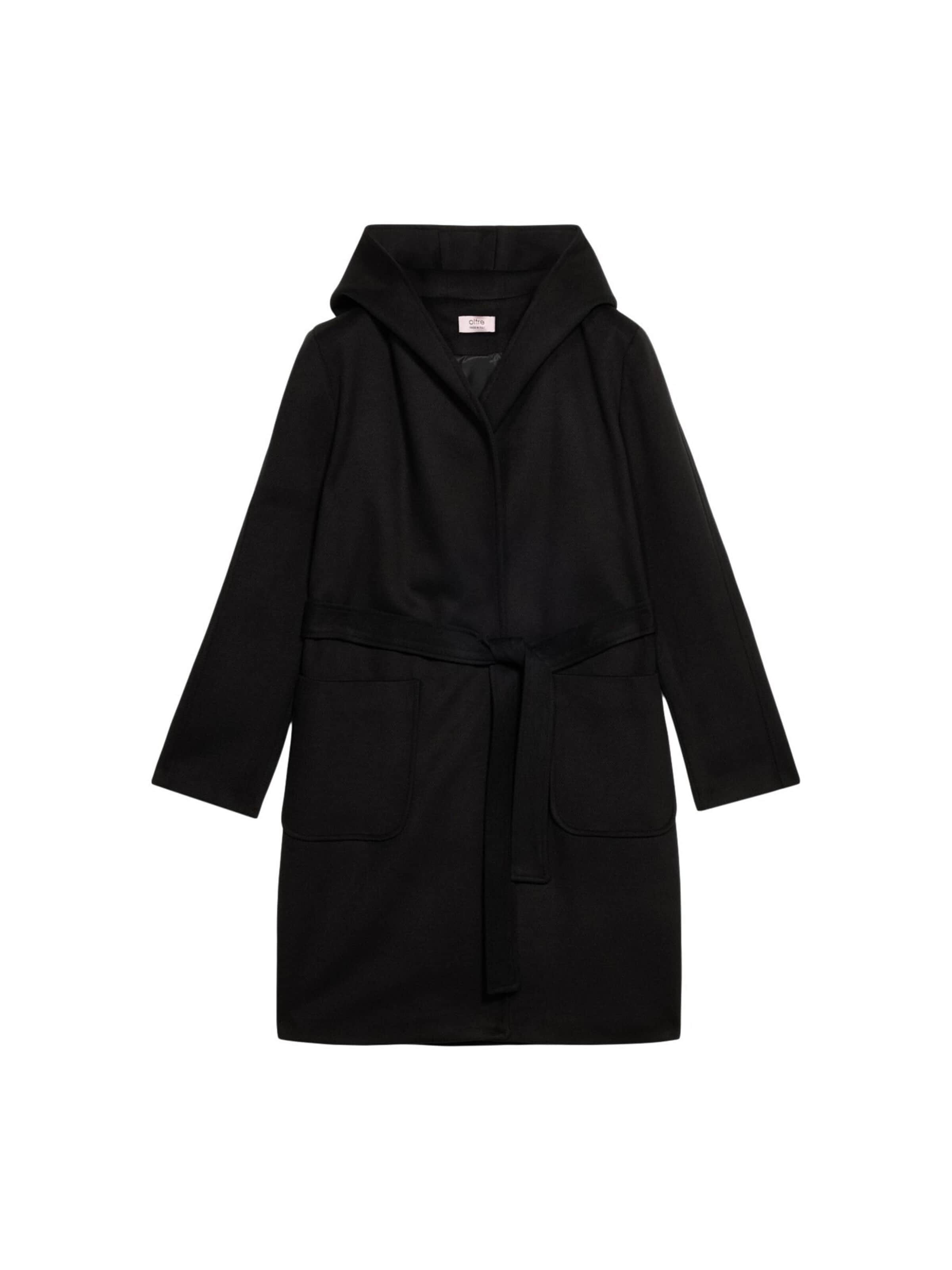 oltre - Abrigo de invierno en negro: frente