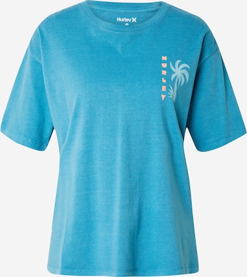 Hurley Functioneel shirt in Blauw: voorkant