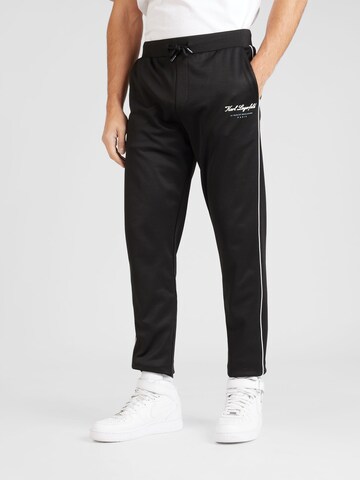 Karl Lagerfeld Regular Trousers in Black: front