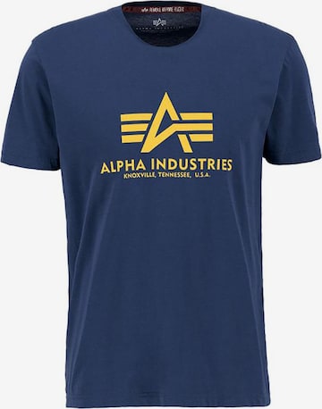 ALPHA INDUSTRIESMajica 'Basic' - plava boja: prednji dio
