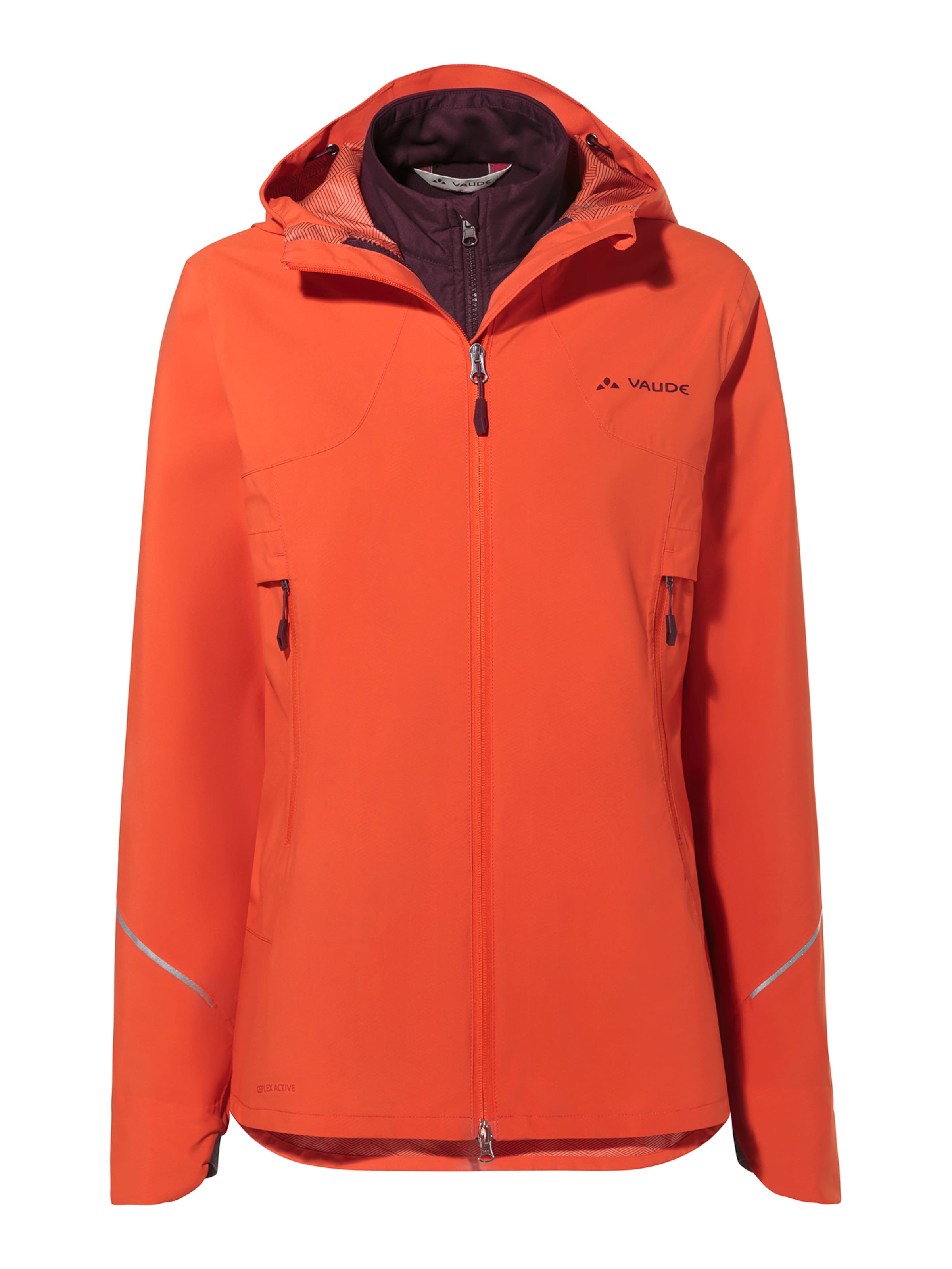 VAUDE Outdoorjacke 'Yaras' in Rot: Vorderseite