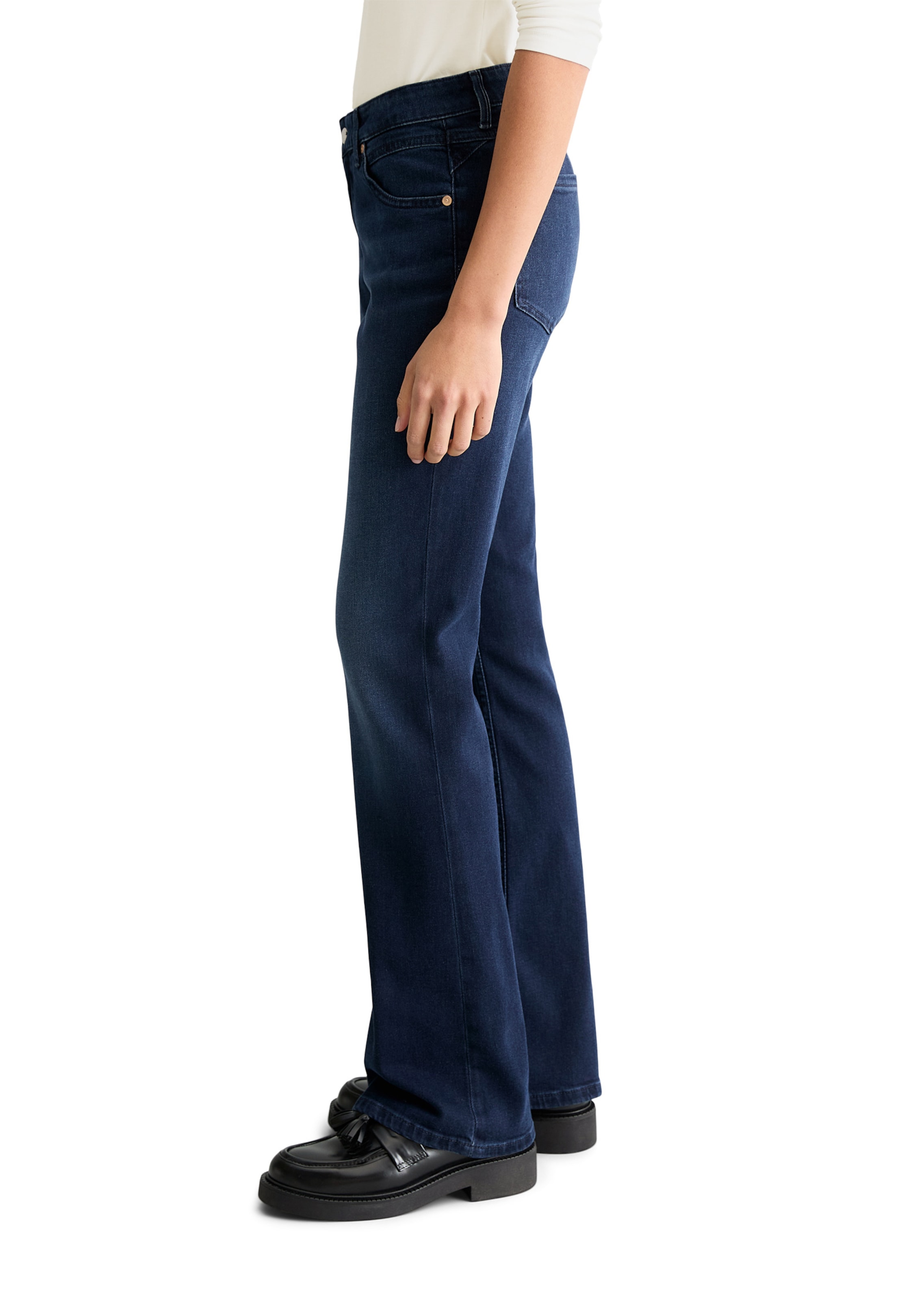 Marc O'Polo DENIM Bootcut Jeans 'Nella' in Blauw