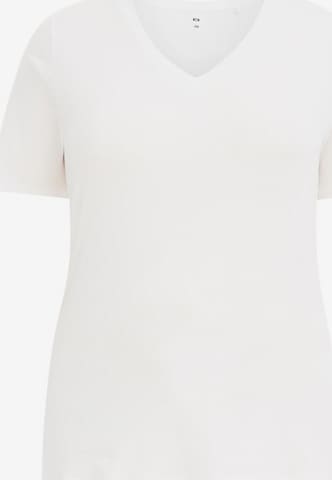 T-shirt WE Fashion en blanc : devant