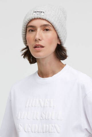 SENSES.THE LABEL T-Shirt TE:CLA Oversized mit Wording Print in Weiß