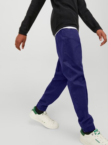 Jack & Jones Junior Tapered Byxa 'JPSTGordon JJDave' i blå