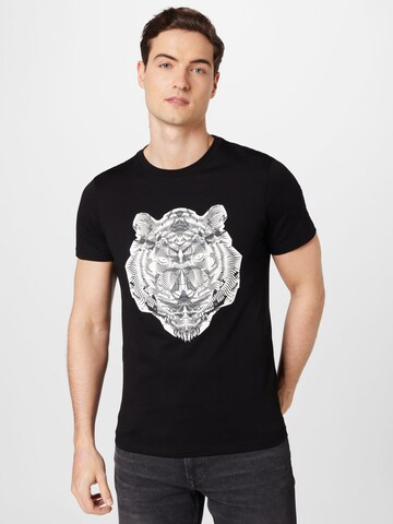 Tricou de la ANTONY MORATO pe negru: față