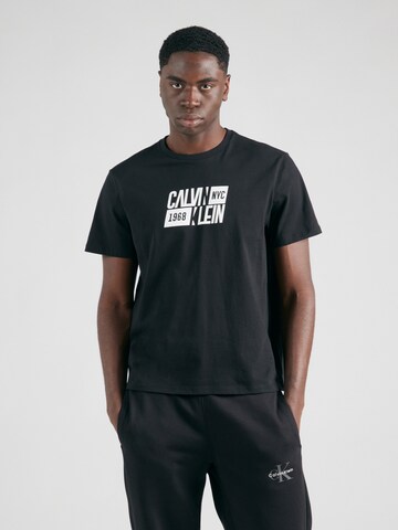 Tricou 'CLASSIC' de la Calvin Klein Jeans pe negru: față