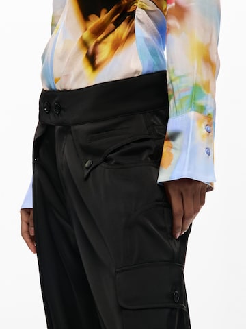 Desigual Loosefit Cargobroek in Zwart