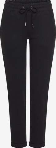 Regular Pantaloni de pijama de la H.I.S pe negru: față