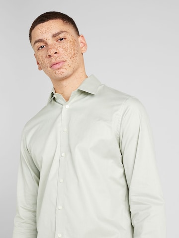 SELECTED HOMME Slim Fit Skjorte 'Ethan' i grøn