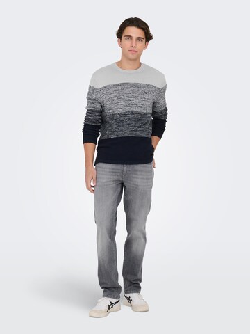 Regular Jean 'Weft' Only & Sons en gris