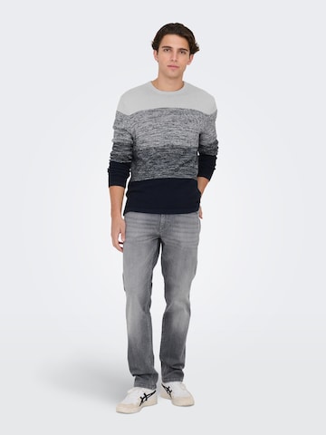 Regular Jean 'Weft' Only & Sons en gris