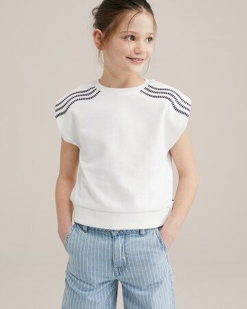 WE Fashion - Sudadera en blanco: frente